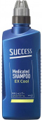Шампунь-кондиционер КАО SUCCESS Extra Cool для мужчин лечебный с охлаждающим эффектом, с ментолом и эвкалиптом бутылка 400 мл