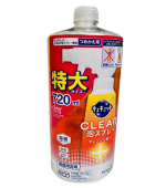 KAO CuCute CLEAR Пена-спрей концентрированная для мытья посуды аромат апельсина 720 мл сменная упаковка