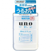 SHISEIDO UNO SKIN Serum Water Увлажняющий лосьон-сыворотка с гиалуроновой кислотой после бритья, аромат свежести, флакон 200 мл