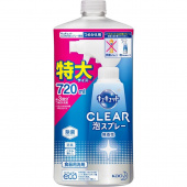 KAO CuCute CLEAR Пена-спрей концентрированная для мытья посуды без аромата 720 мл сменная упаковка