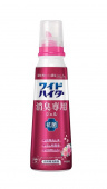 KAO Гель для стирки WIDEHAITER антибактериальный дезодорирующий концентрированный, аромат розового сада, 570 мл. бутылка с колпачком-дозатором