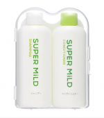 SHISEIDO SUPER MILD Дорожный набор: шампунь и кондиционер с витамином Е, флаконы 50мл*2