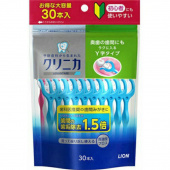 LION Зубная нить Y-образная с пластиковой ручкой, утолщенная 1,5 мм Clinica 30шт