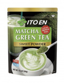 ITOEN Зеленый чай Матча MATCHA GREEN TEA SWEET POWDER Порошковый Для холодных и горячих напитков, кулинарии, косметологии, 500 гр. пакет с zip-замком