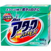 KAO Порошок для стирки Attack Bio EX цветочный аромат коробка 900 грамм