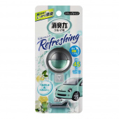 SHOSHURIKI For Car Освежитель воздуха для автомобильного кондиционера (клипса) с ароматом бергамота 3,2мл 