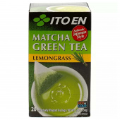 ITOEN Зеленый чай MATCHA GREEN TEA LEMONGRASS классический листовой с Матча и лемонграссом, 20 пирамидок в коробке