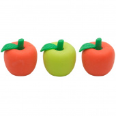 IWAKO Ластики - насадки канцелярские НАБОР 3 шт: яблочки