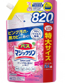 KAO Спрей-пенка чистящий для ванной комнаты с ароматом роз Magiclean 820 (сменная упаковка с крышкой)