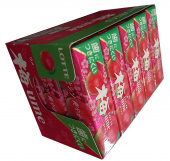 Жевательная резинка Японская слива Lotte Ume Gum, блок 15 уп* 9 пластинок 